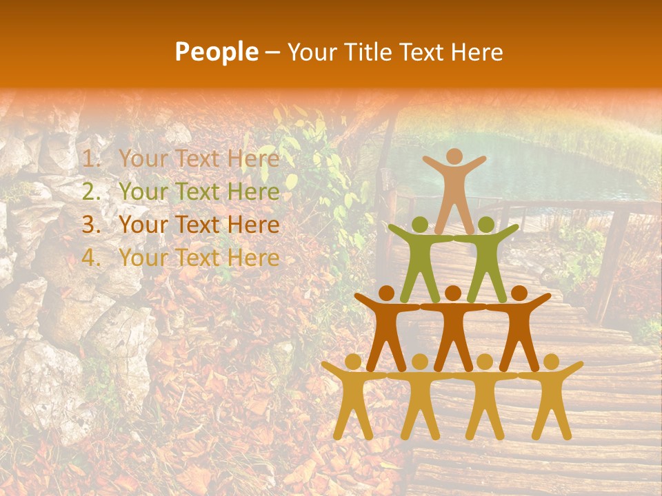 Wooden Path PowerPoint Template