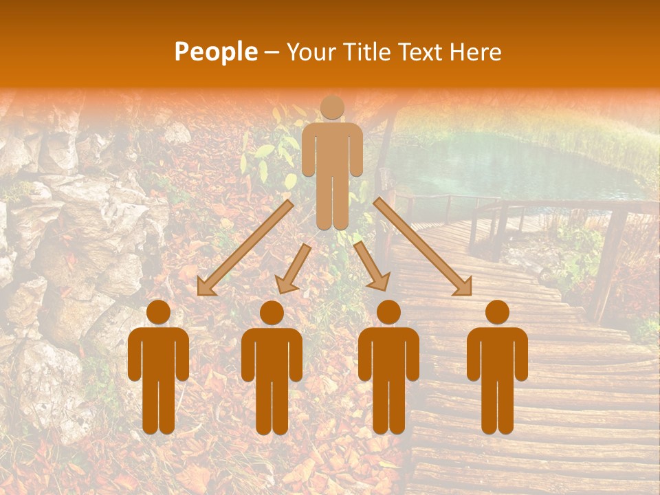 Wooden Path PowerPoint Template