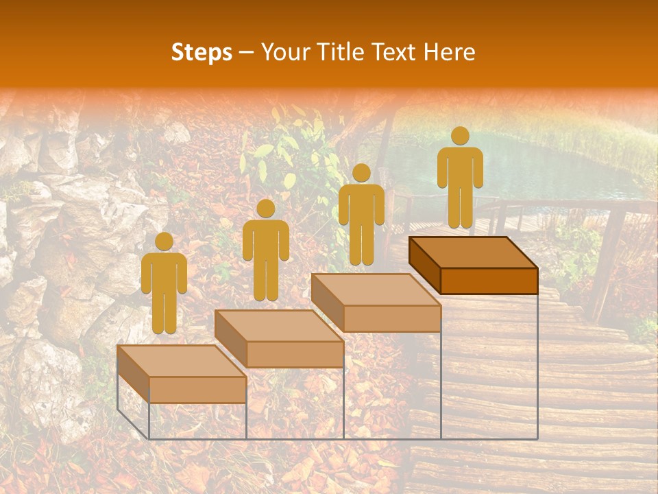 Wooden Path PowerPoint Template
