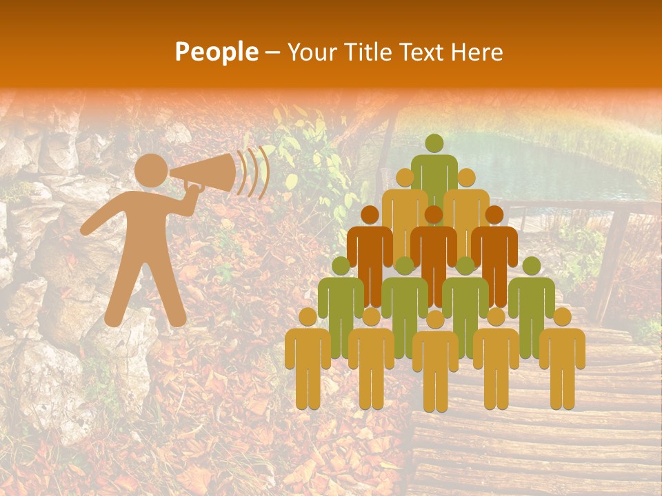 Wooden Path PowerPoint Template