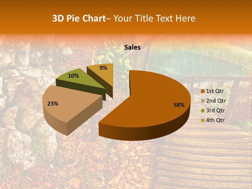 Wooden Path PowerPoint Template