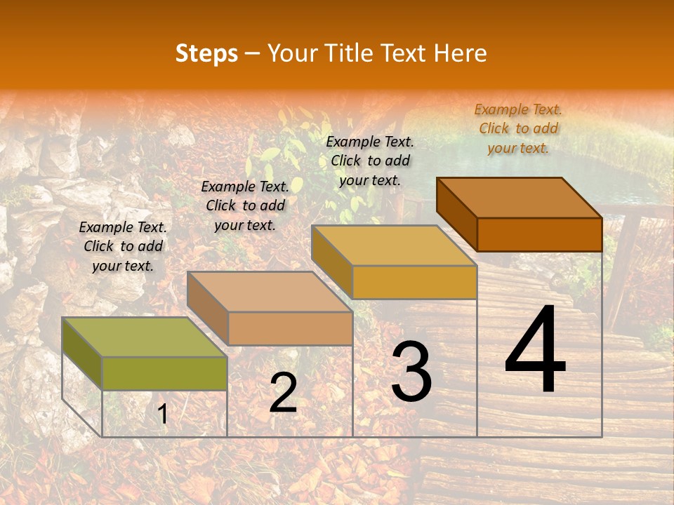 Wooden Path PowerPoint Template