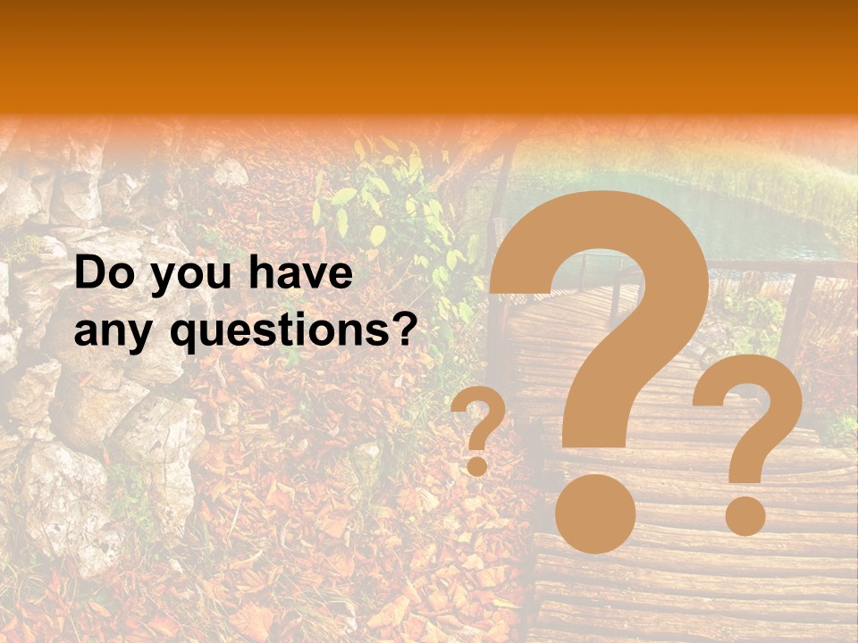 Wooden Path PowerPoint Template