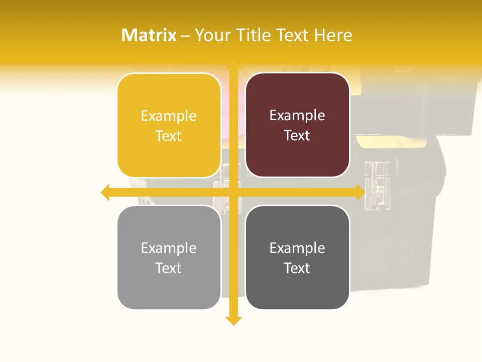 White Toolbox Tool PowerPoint Template