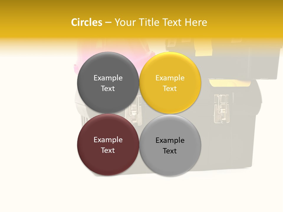 White Toolbox Tool PowerPoint Template