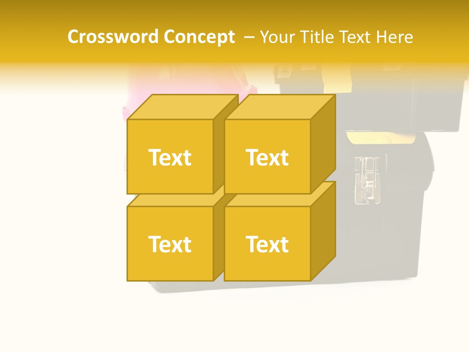 White Toolbox Tool PowerPoint Template