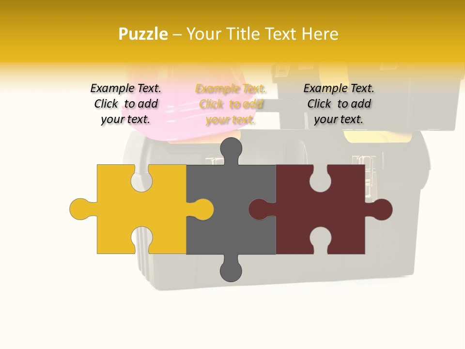 White Toolbox Tool PowerPoint Template