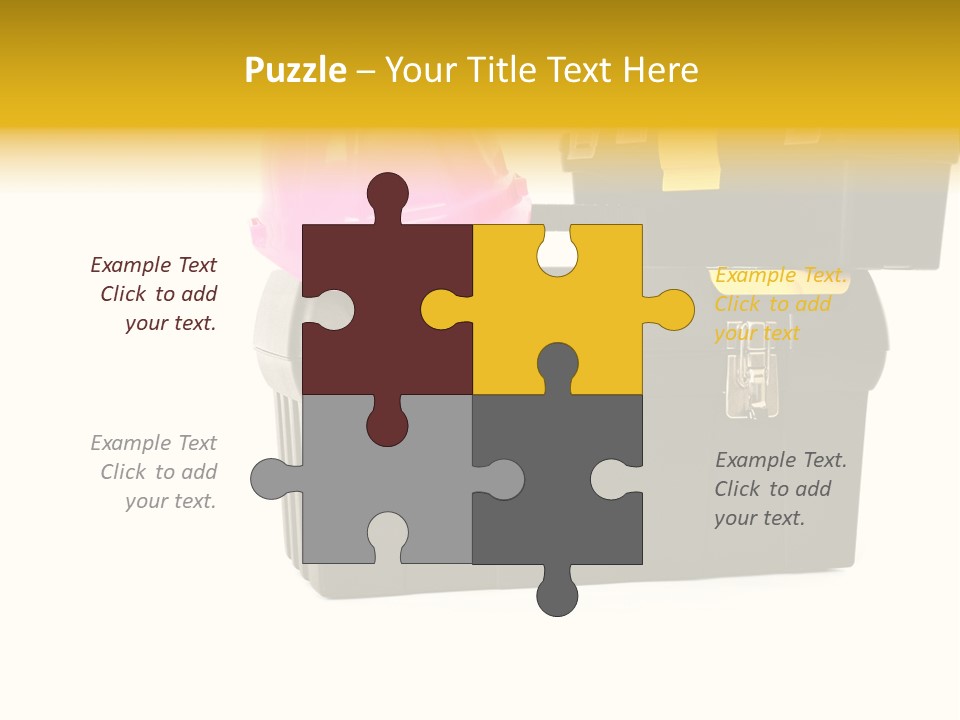 White Toolbox Tool PowerPoint Template