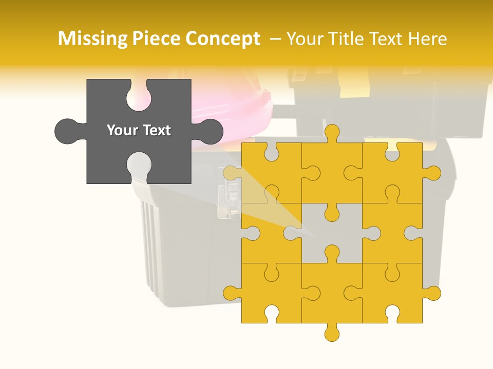 White Toolbox Tool PowerPoint Template