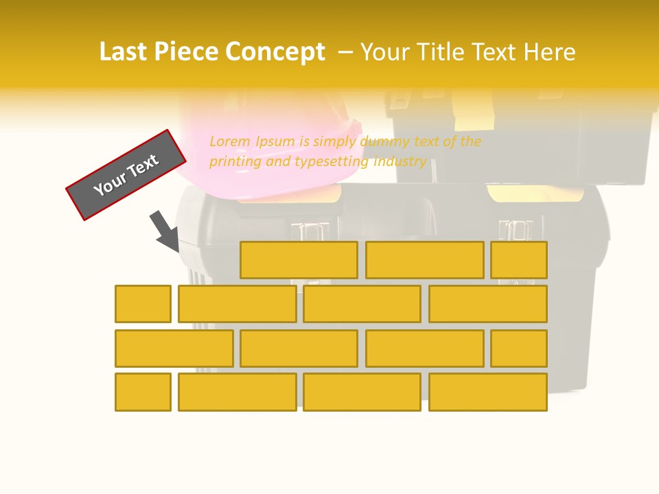 White Toolbox Tool PowerPoint Template