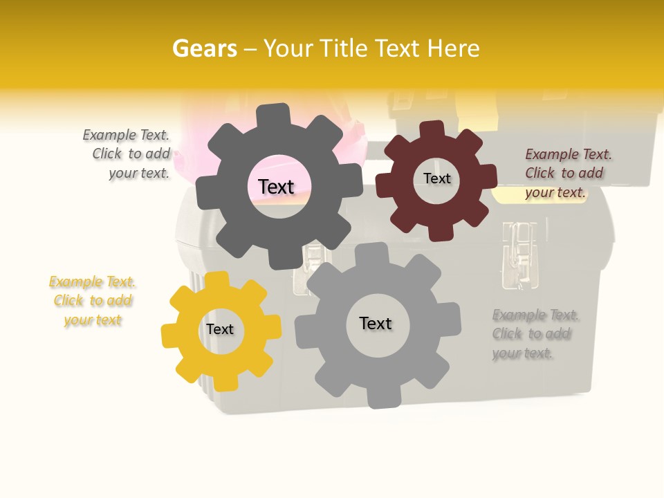 White Toolbox Tool PowerPoint Template