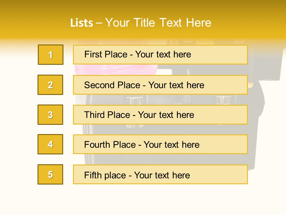 White Toolbox Tool PowerPoint Template