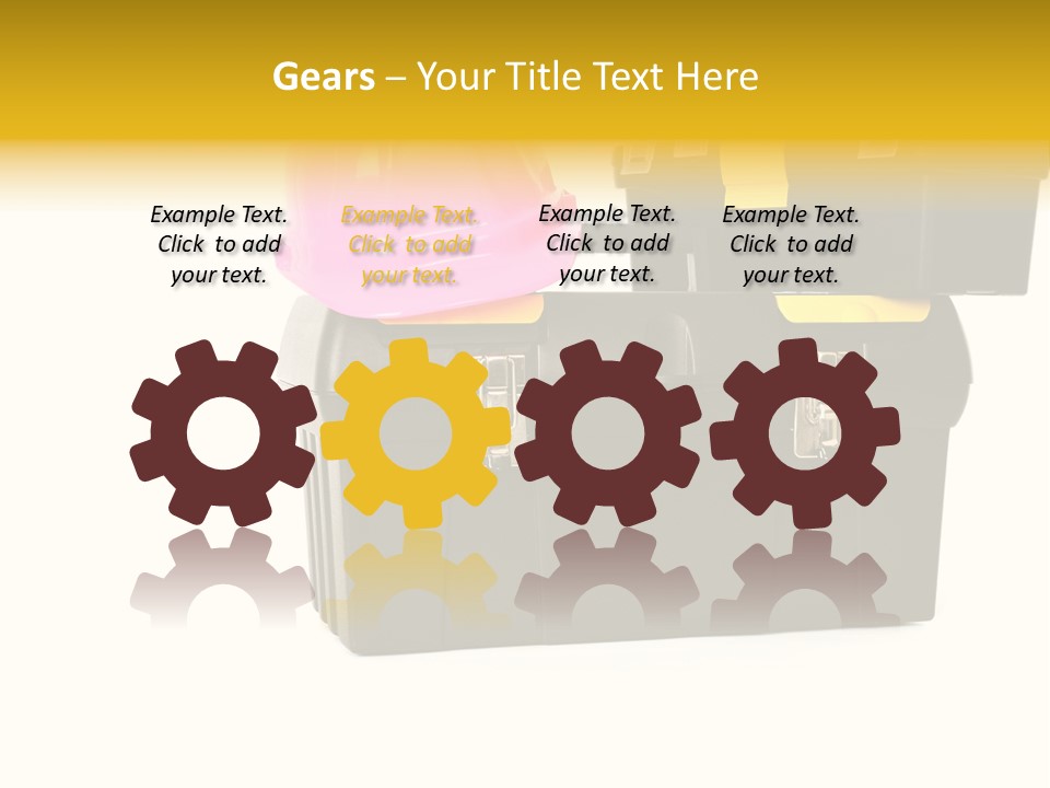 White Toolbox Tool PowerPoint Template