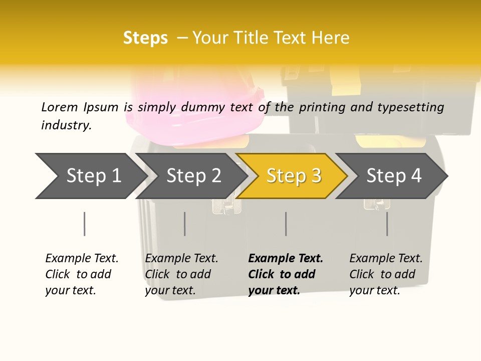White Toolbox Tool PowerPoint Template