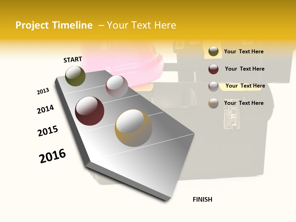 White Toolbox Tool PowerPoint Template