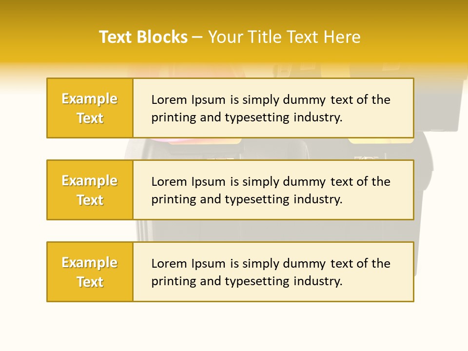 White Toolbox Tool PowerPoint Template