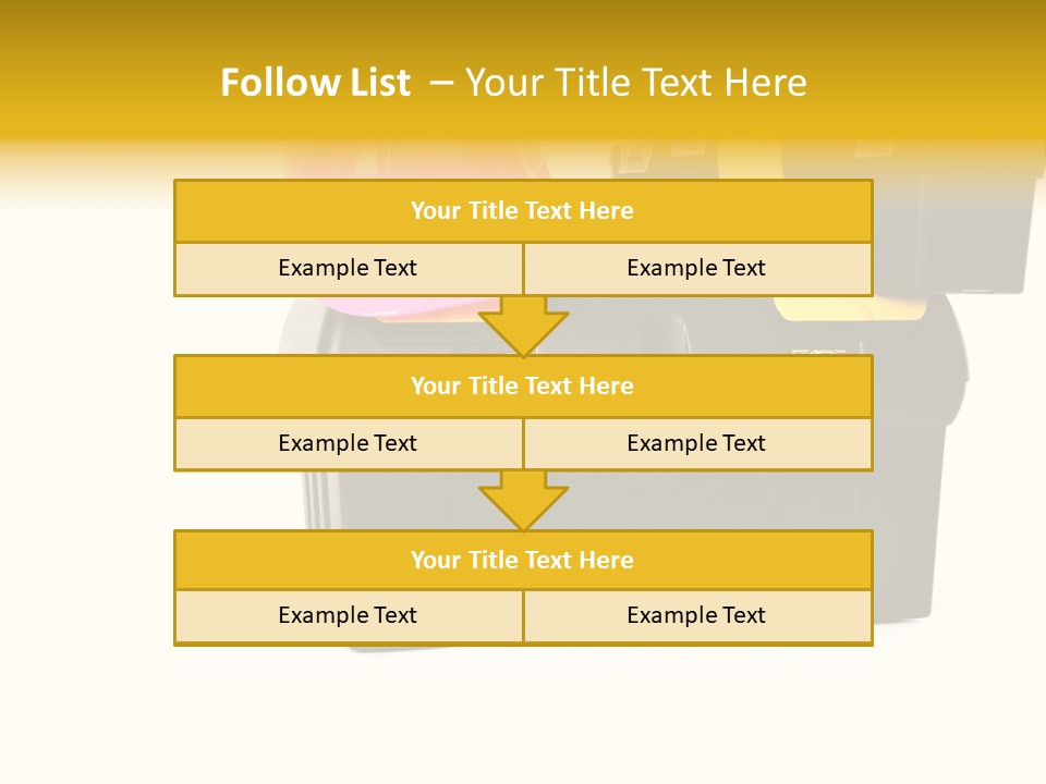 White Toolbox Tool PowerPoint Template
