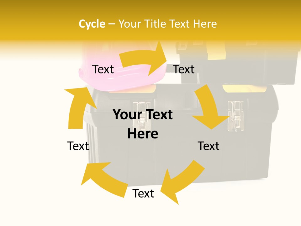 White Toolbox Tool PowerPoint Template