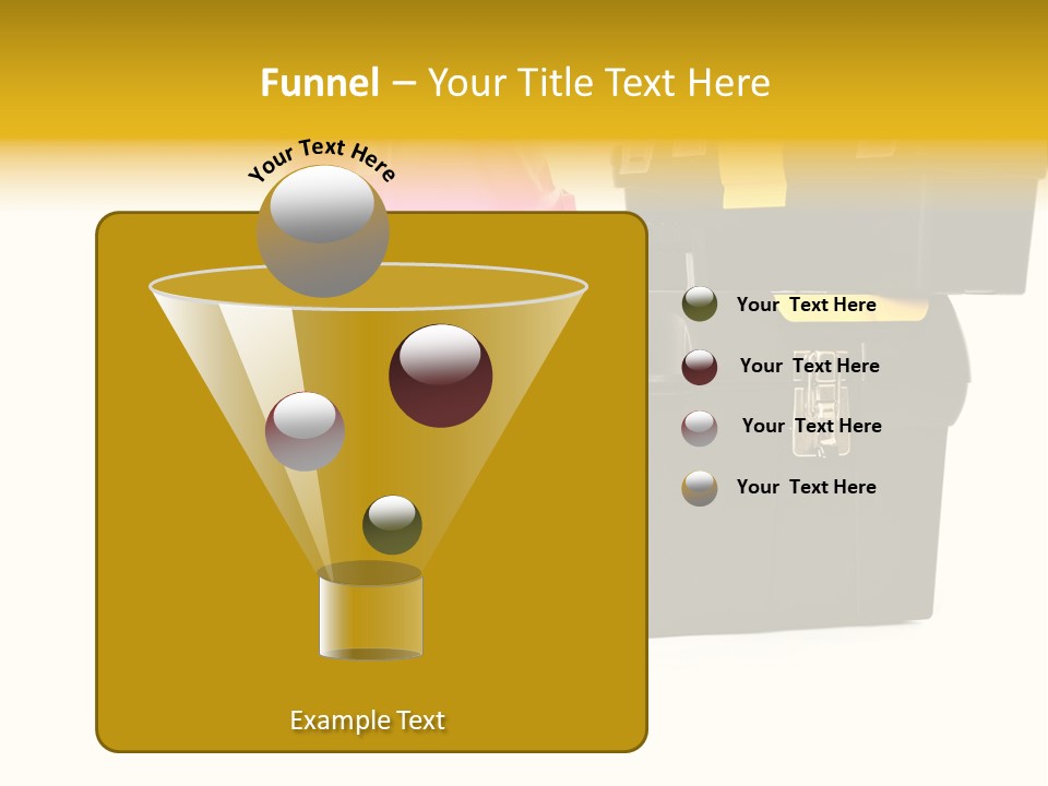 White Toolbox Tool PowerPoint Template