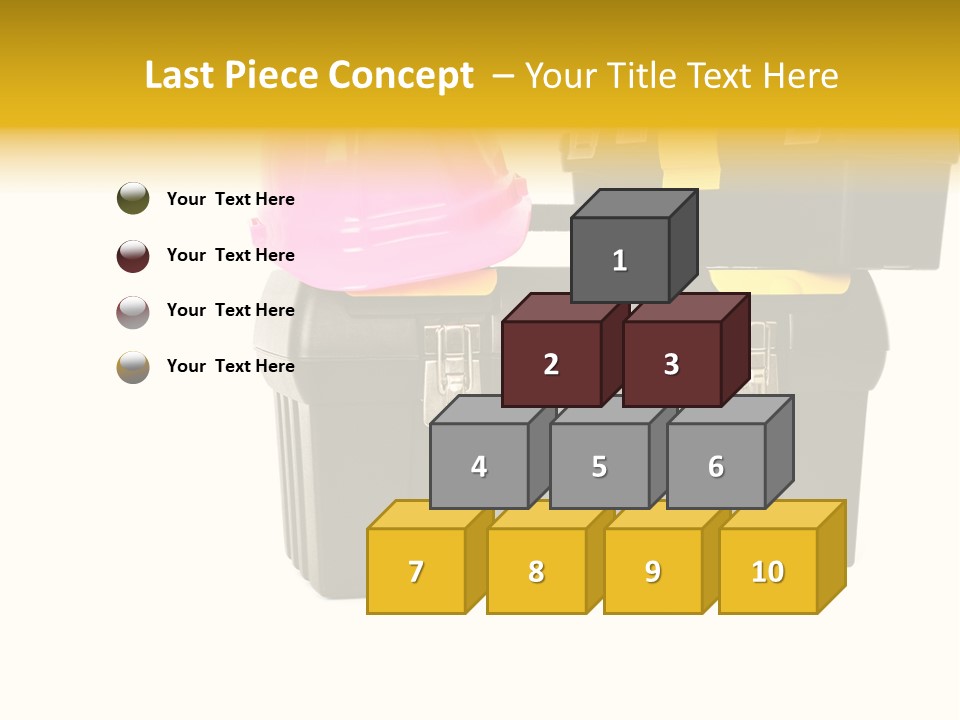 White Toolbox Tool PowerPoint Template