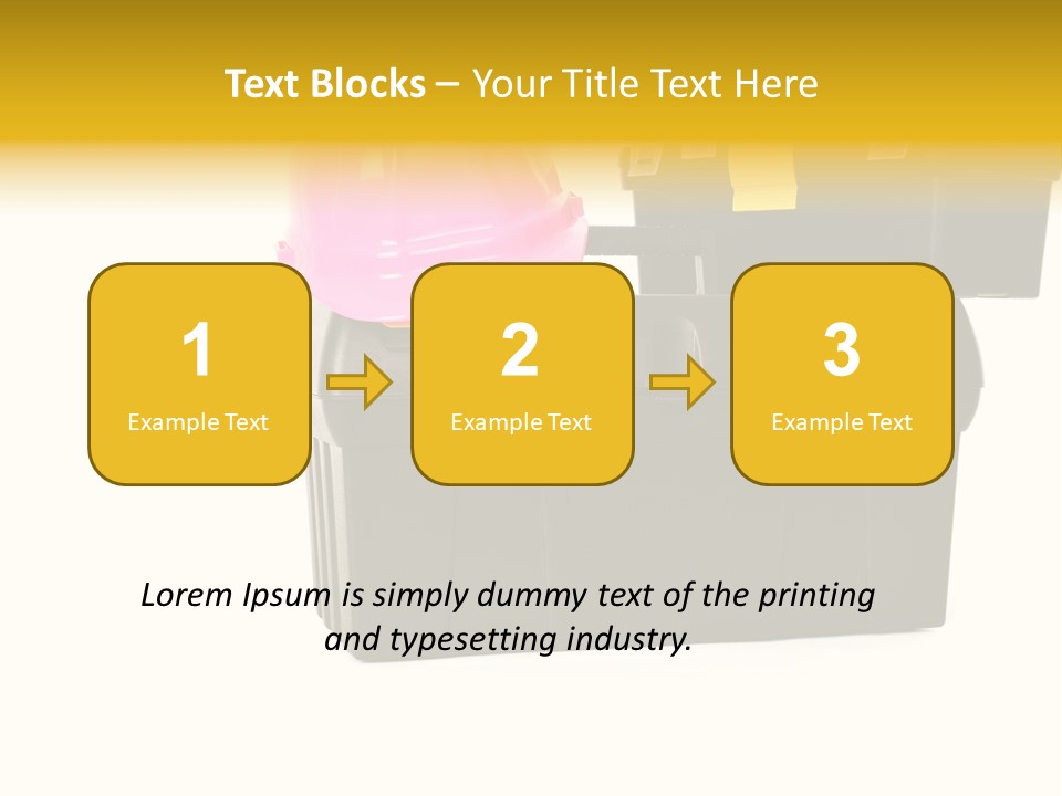 White Toolbox Tool PowerPoint Template