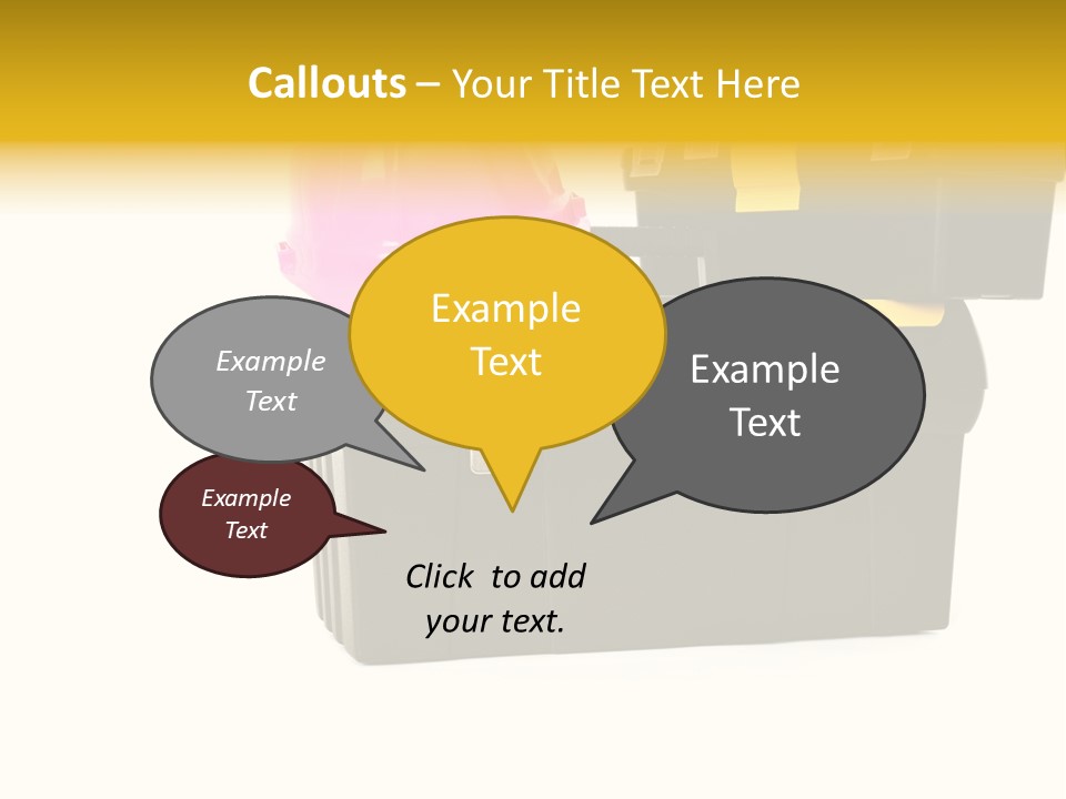 White Toolbox Tool PowerPoint Template