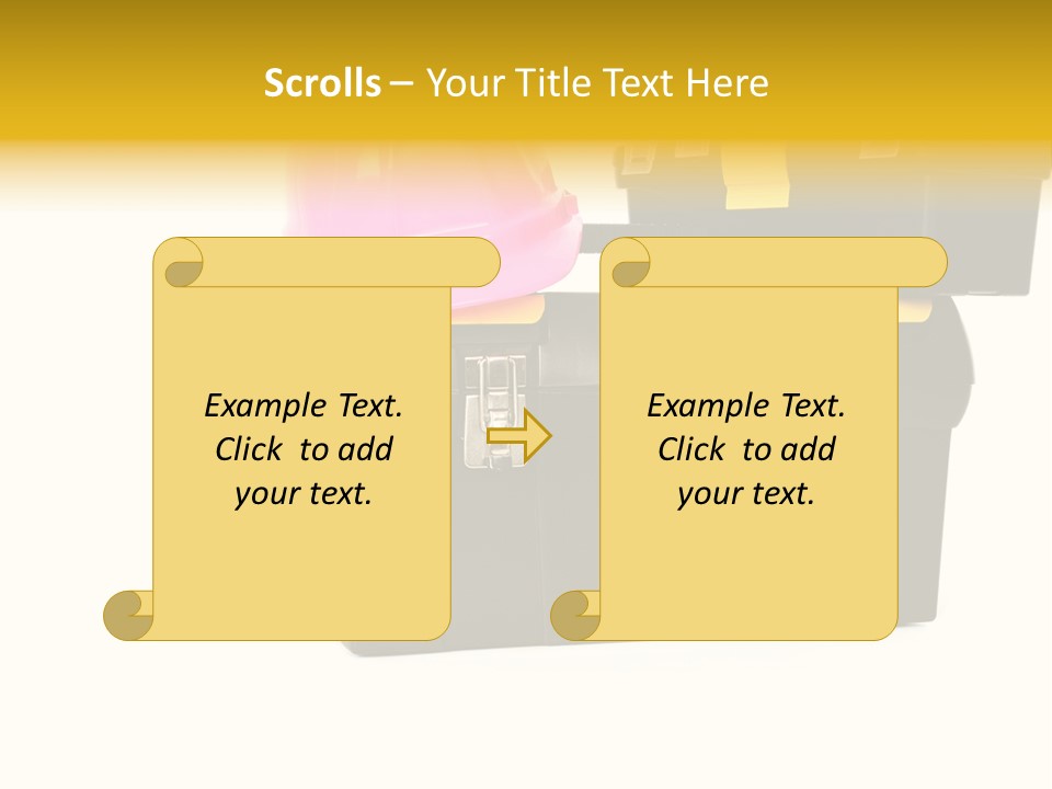 White Toolbox Tool PowerPoint Template