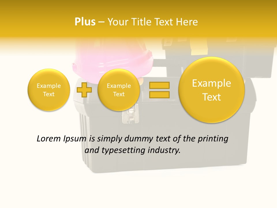 White Toolbox Tool PowerPoint Template