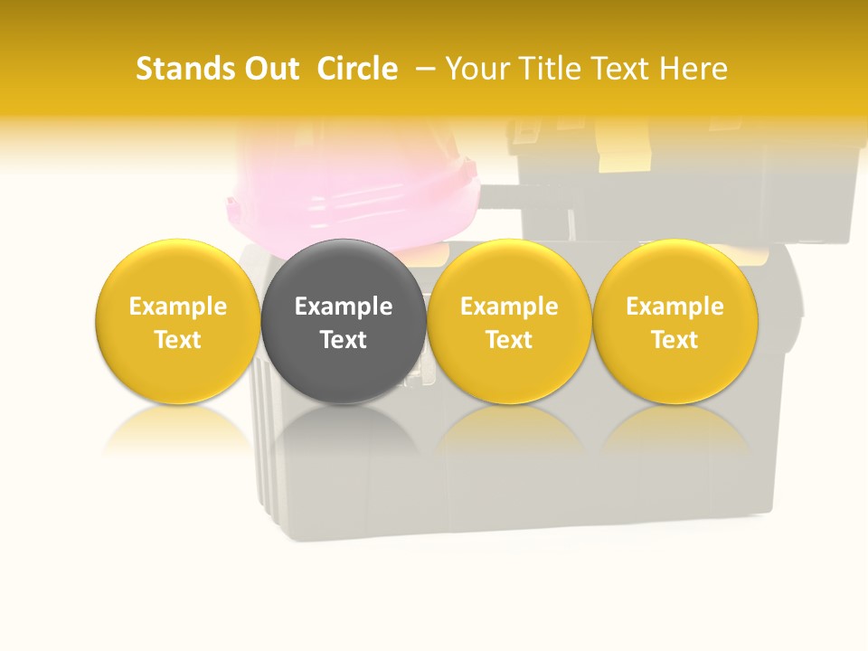 White Toolbox Tool PowerPoint Template