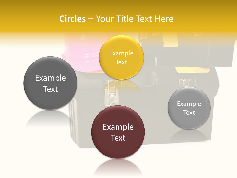 White Toolbox Tool PowerPoint Template