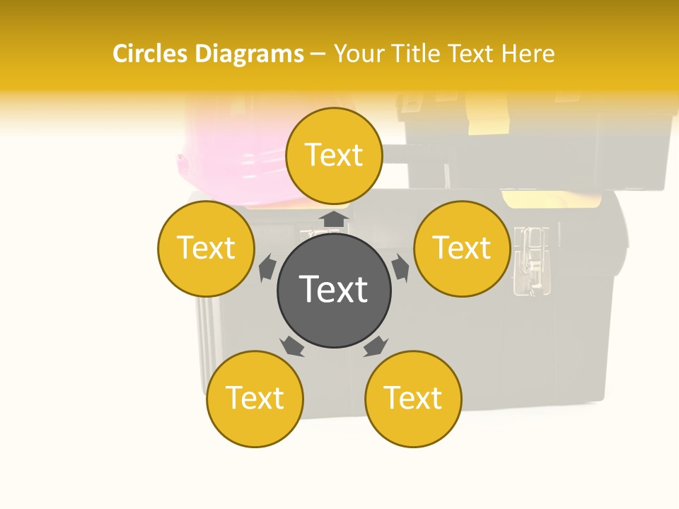 White Toolbox Tool PowerPoint Template