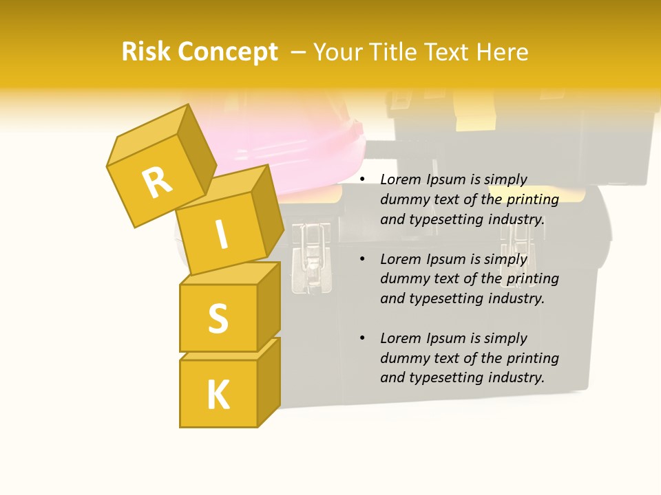 White Toolbox Tool PowerPoint Template