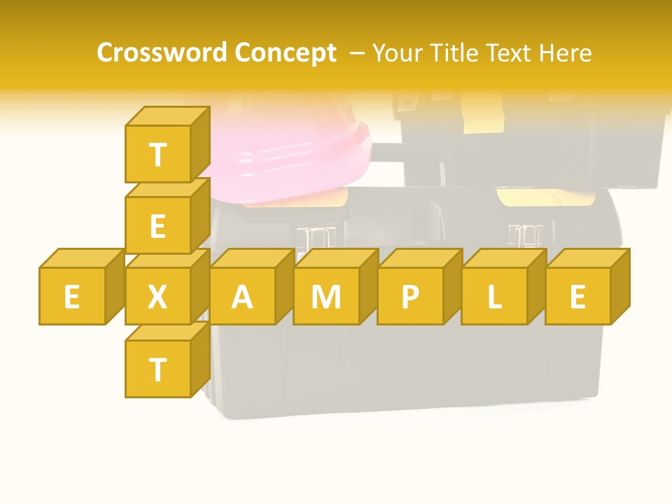 White Toolbox Tool PowerPoint Template