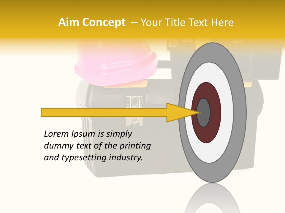 White Toolbox Tool PowerPoint Template