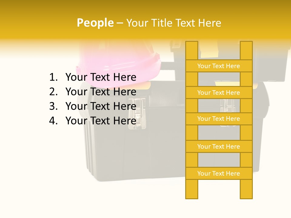 White Toolbox Tool PowerPoint Template