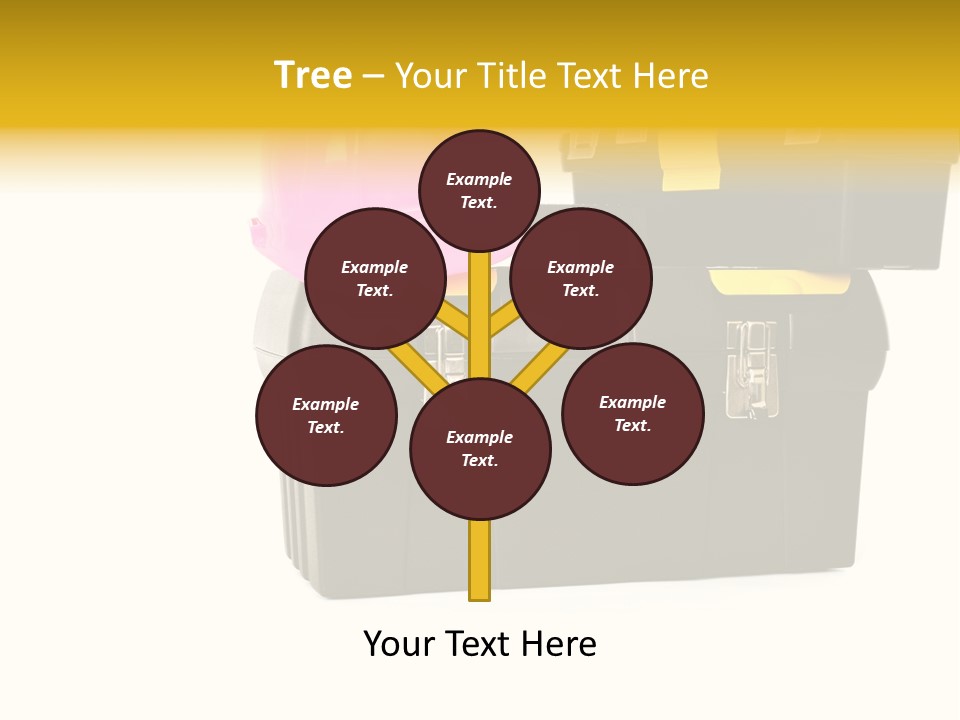 White Toolbox Tool PowerPoint Template
