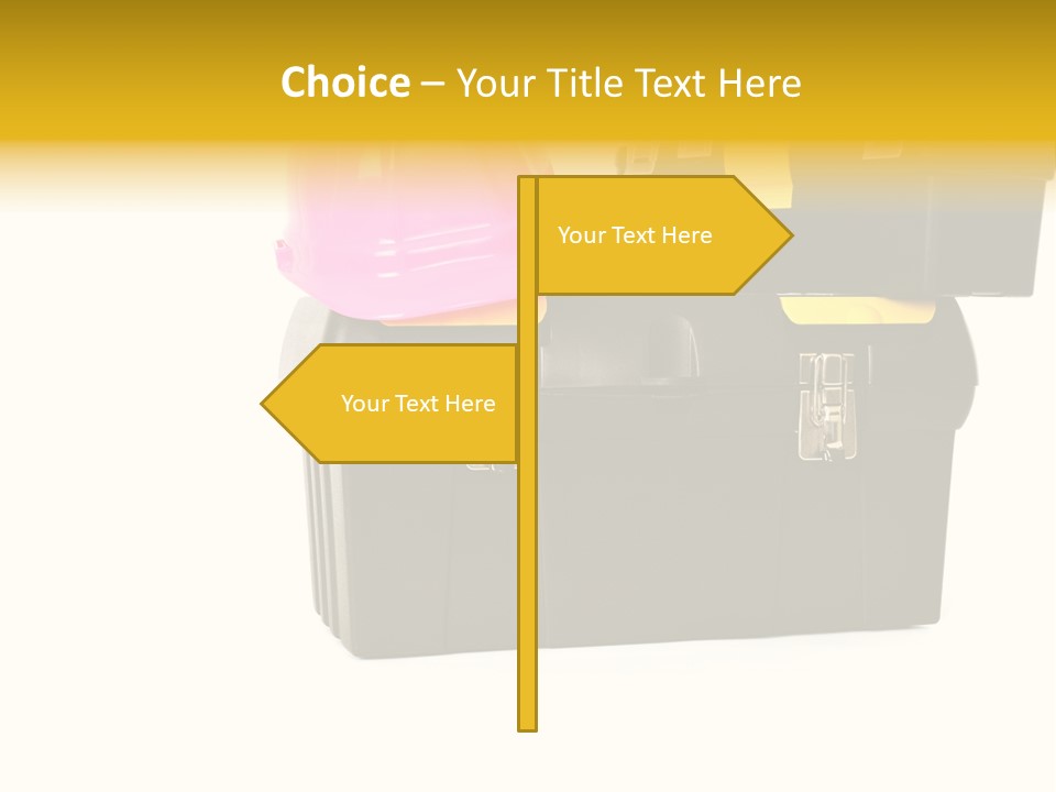 White Toolbox Tool PowerPoint Template
