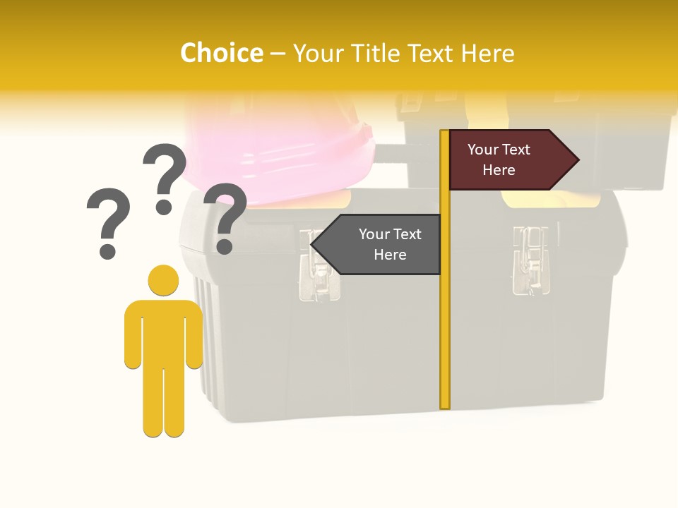 White Toolbox Tool PowerPoint Template