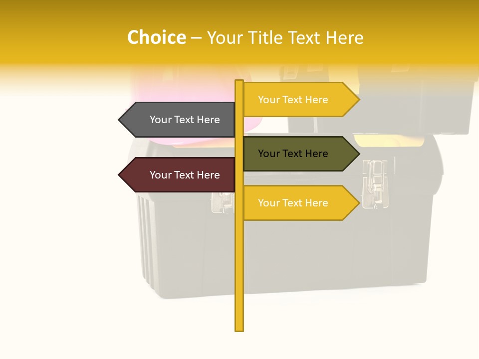 White Toolbox Tool PowerPoint Template