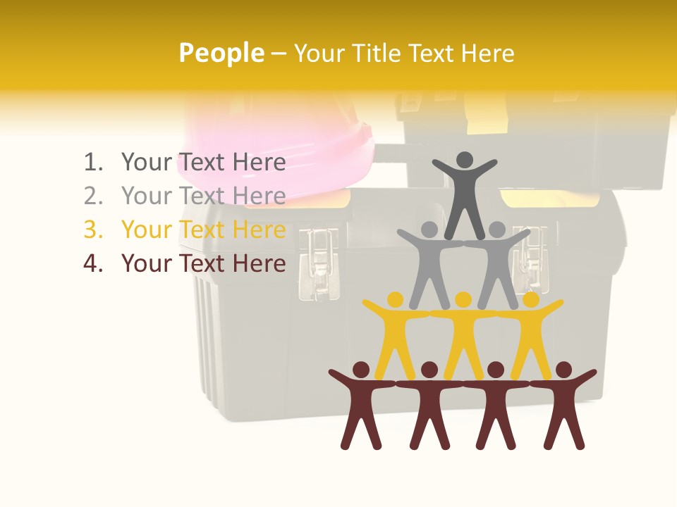 White Toolbox Tool PowerPoint Template