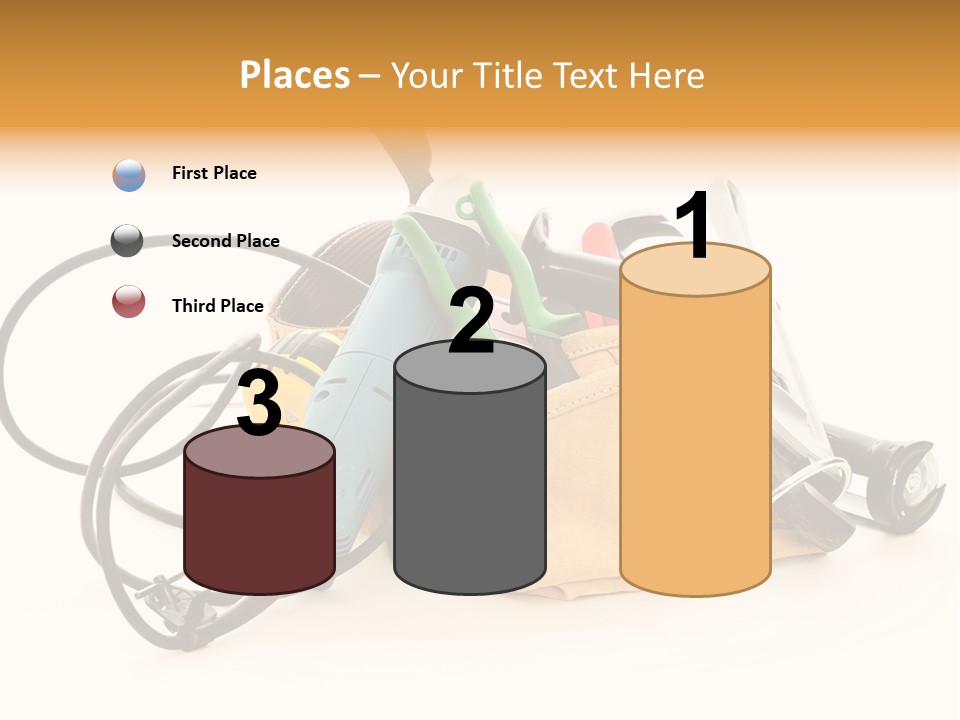 Yellow White Hammer PowerPoint Template