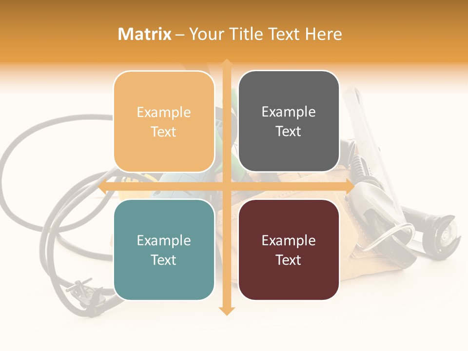 Yellow White Hammer PowerPoint Template