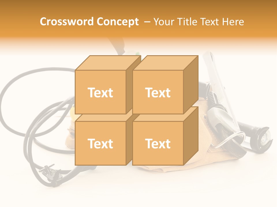 Yellow White Hammer PowerPoint Template