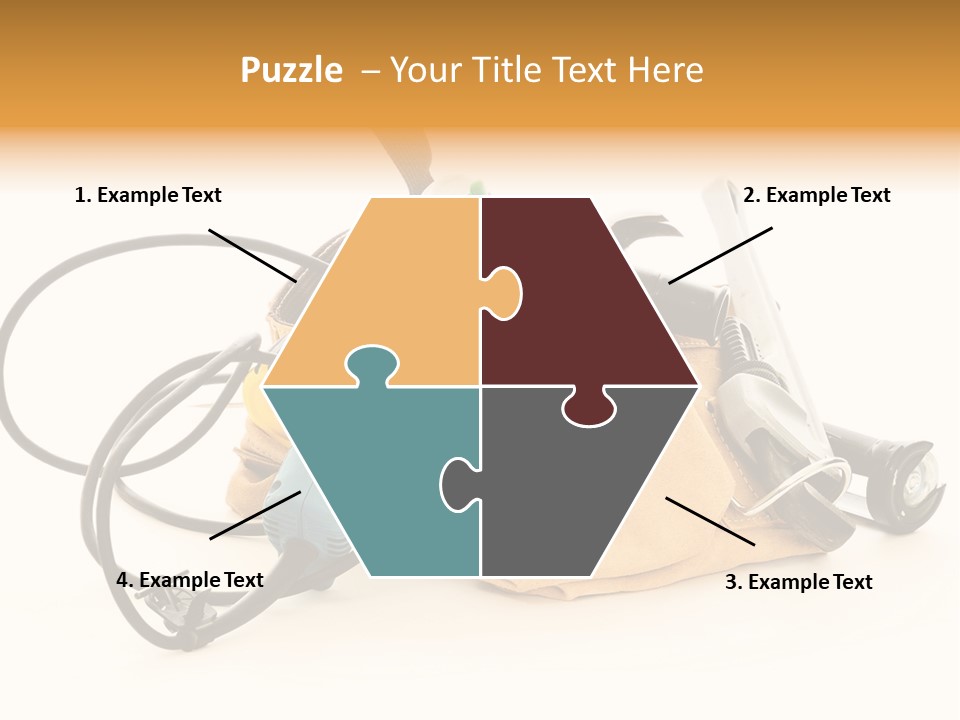 Yellow White Hammer PowerPoint Template