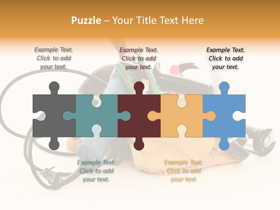 Yellow White Hammer PowerPoint Template