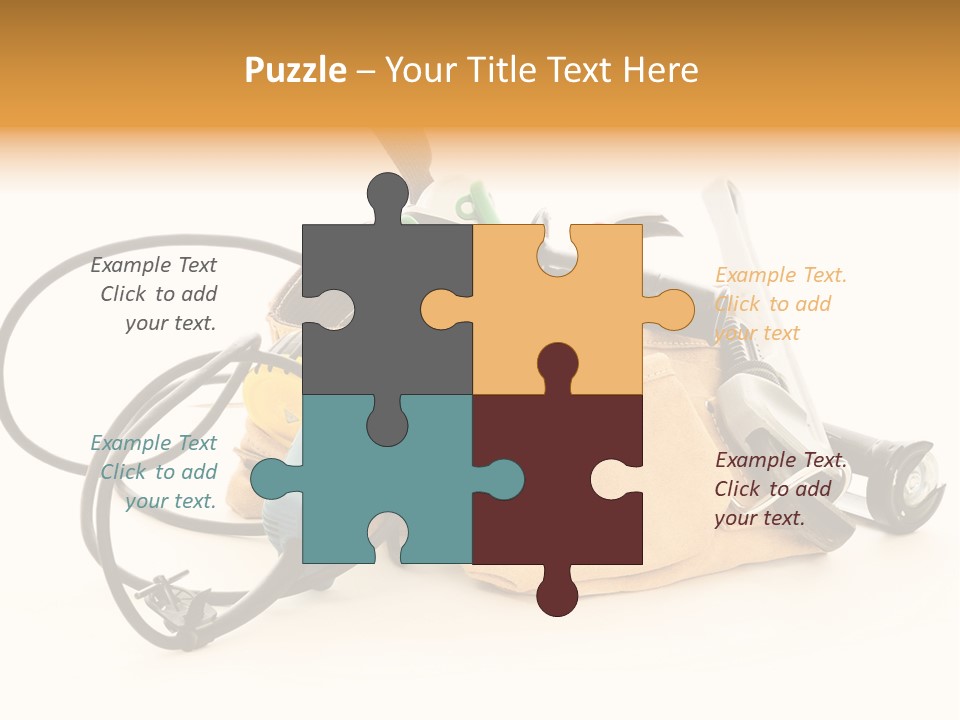 Yellow White Hammer PowerPoint Template