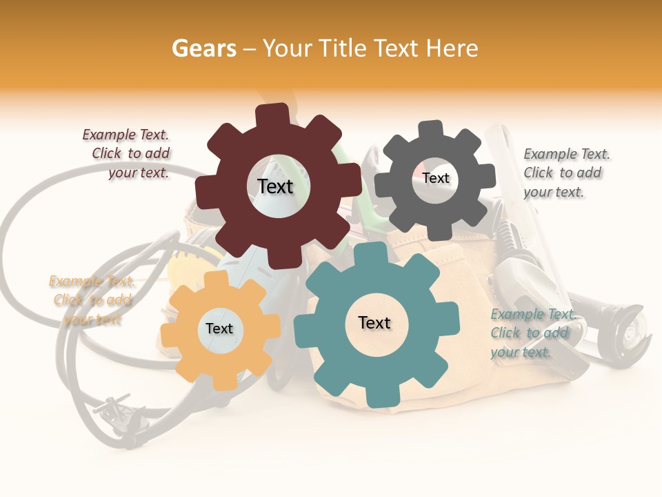 Yellow White Hammer PowerPoint Template