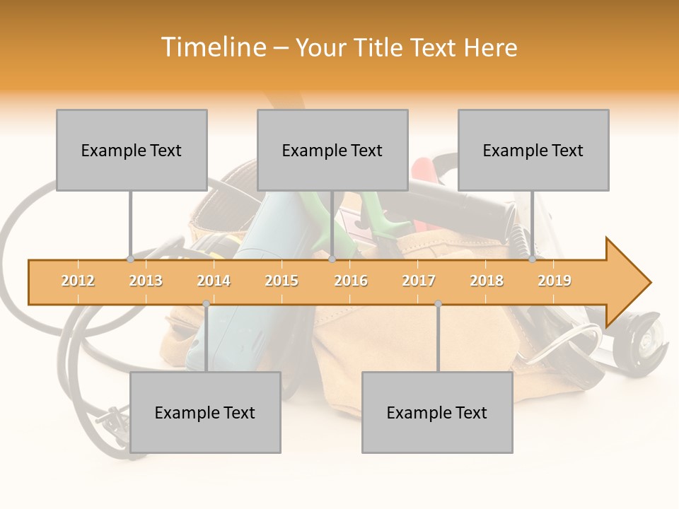 Yellow White Hammer PowerPoint Template