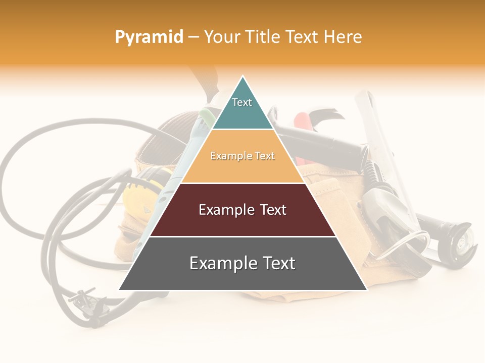 Yellow White Hammer PowerPoint Template