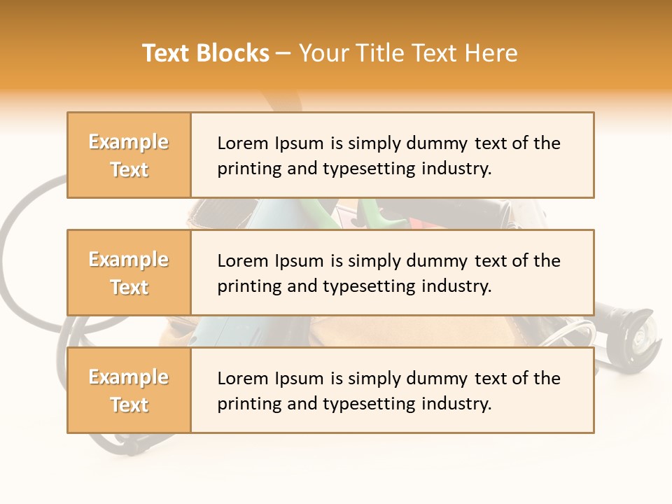 Yellow White Hammer PowerPoint Template